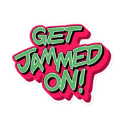 "Get Jammed On" Red and Green Bubble-free stickers