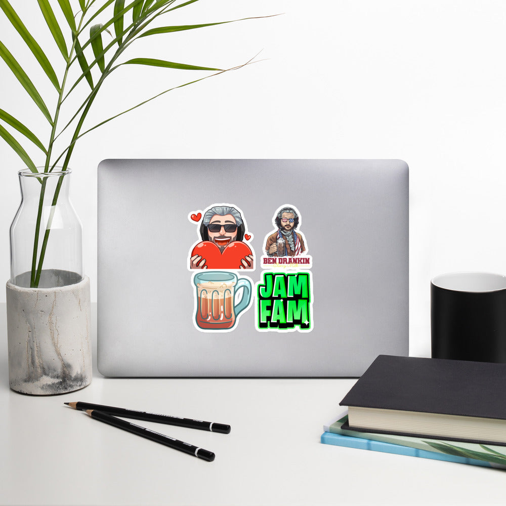BenJammins' Emotes Set #1 - Large Bubble-free stickers